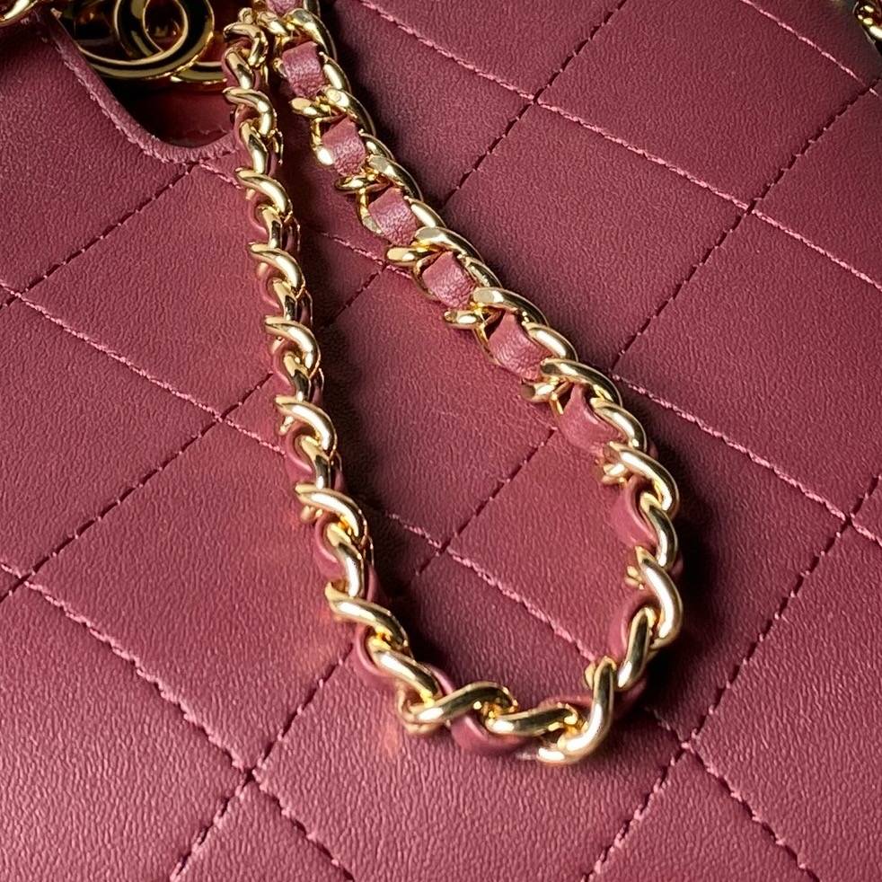シャネル CHANEL AS6392 マトラッセ ラムスキン ホーボーバッグ ゴールド金具 ショルダーバッグ レディース - 画像 16