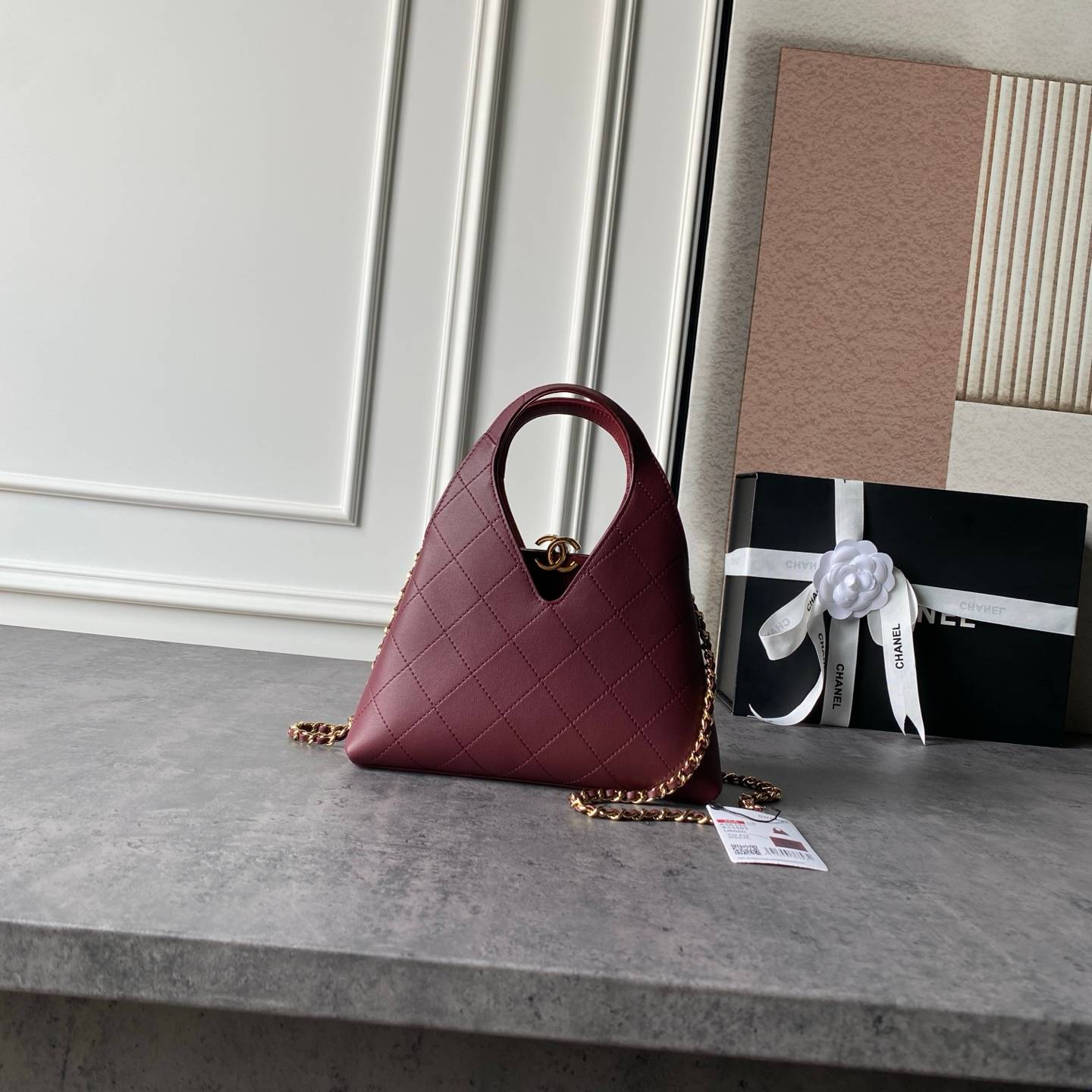 シャネル CHANEL AS6392 マトラッセ ラムスキン ホーボーバッグ ゴールド金具 ショルダーバッグ レディース - 画像 19