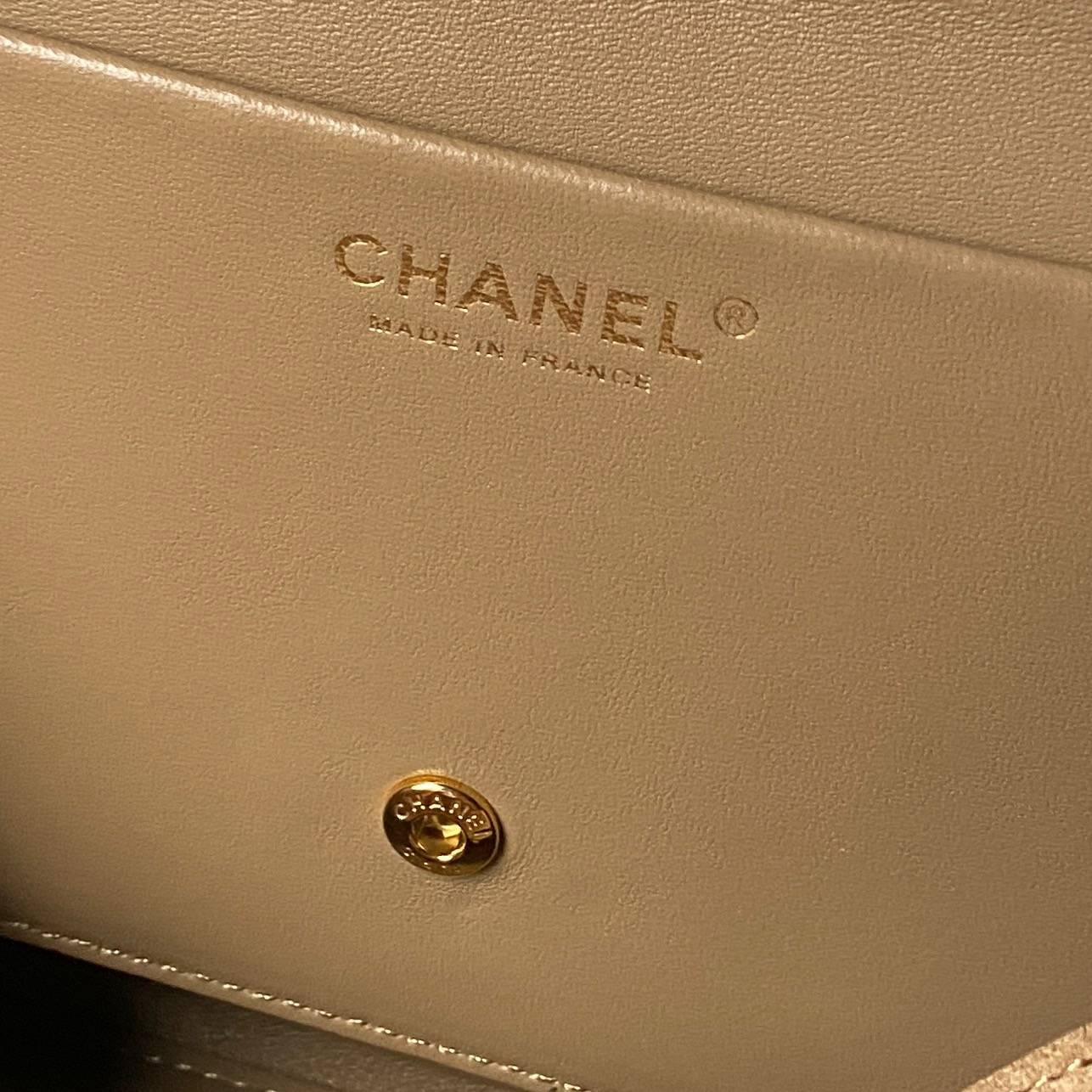 シャネル CHANEL マトラッセ フラップバッグ キャビアスキン ゴールド金具 レザー編み込みチェーン ショルダーバッ - 画像 3