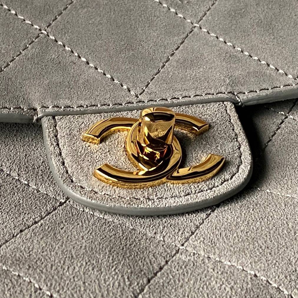 シャネル CHANEL マトラッセ フラップバッグ キャビアスキン ゴールド金具 レザー編み込みチェーン ショルダーバッ - 画像 17