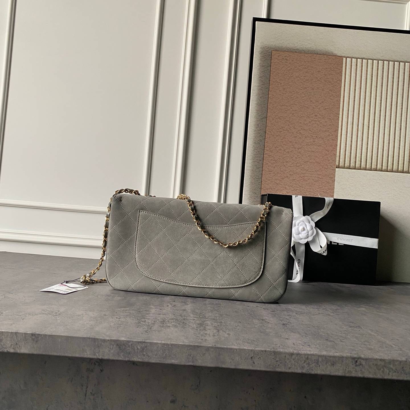 シャネル CHANEL マトラッセ フラップバッグ キャビアスキン ゴールド金具 レザー編み込みチェーン ショルダーバッ - 画像 18
