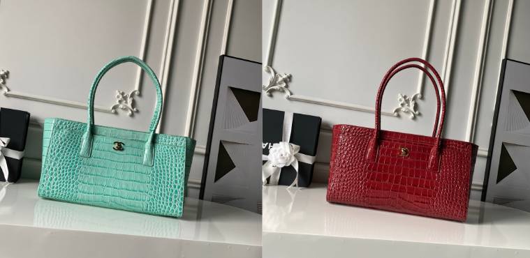 シャネル CHANEL AS6243 キャビアスキン レッド トートバッグ ゴールド金具 フラップバッグ ミラー付き レ - 画像 19