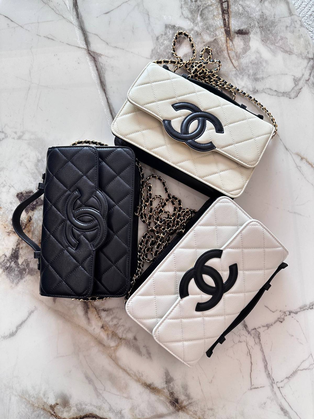 シャネル CHANEL マトラッセ ポシェット フラップバッグ ブラック ゴールド金具 シルバー金具 ターンロック レデ