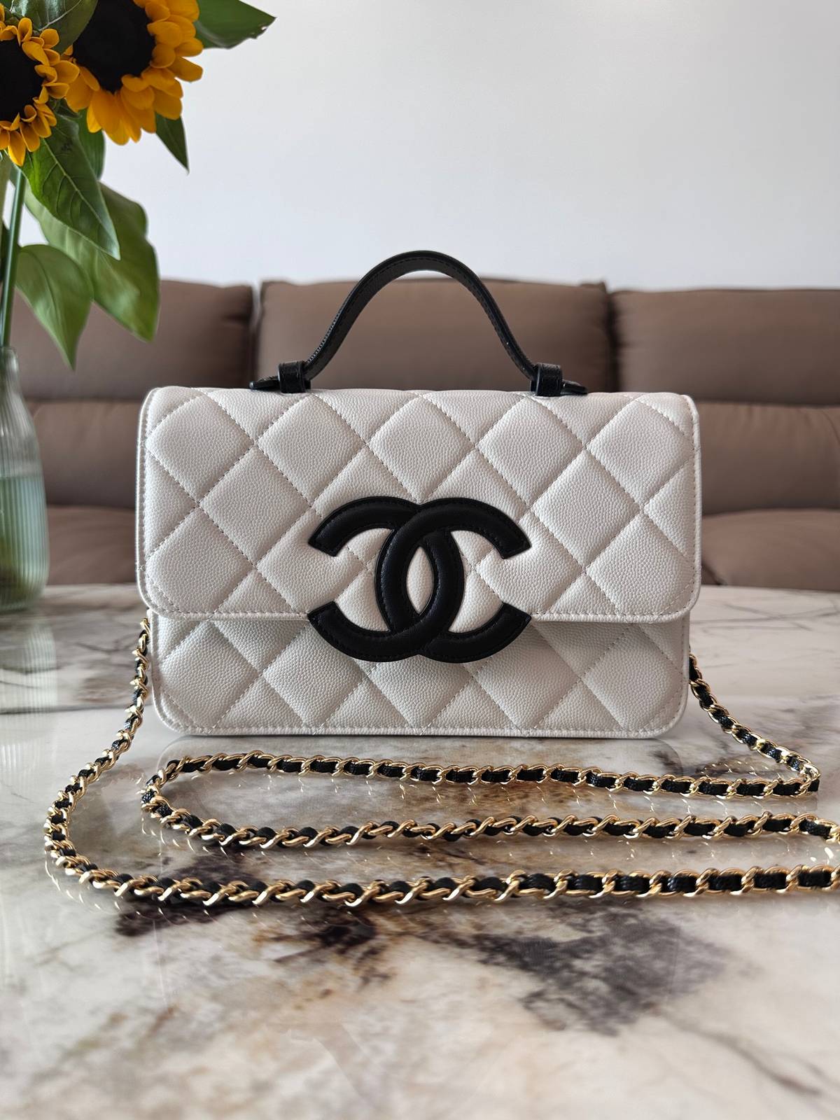 シャネル CHANEL マトラッセ ポシェット フラップバッグ ブラック ゴールド金具 シルバー金具 ターンロック レデ - 画像 19