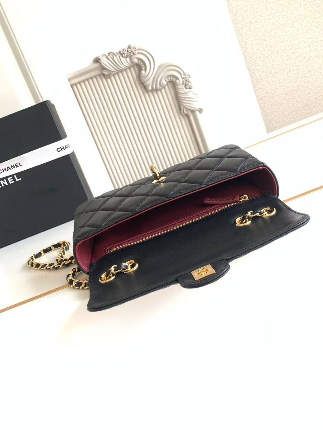 シャネル AS6430 マトラッセ チェーンショルダーバッグ ブラック ゴールド金具 レディース - 画像 6