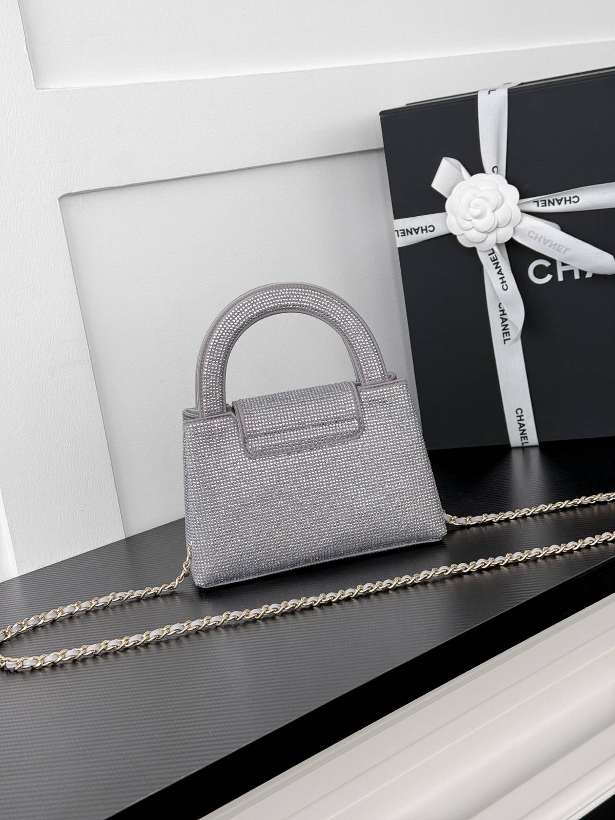 シャネル CHANEL マトラッセ フラップバッグ ブラック ゴールド金具 2WAY チェーンショルダー ハンドバッグ - 画像 19