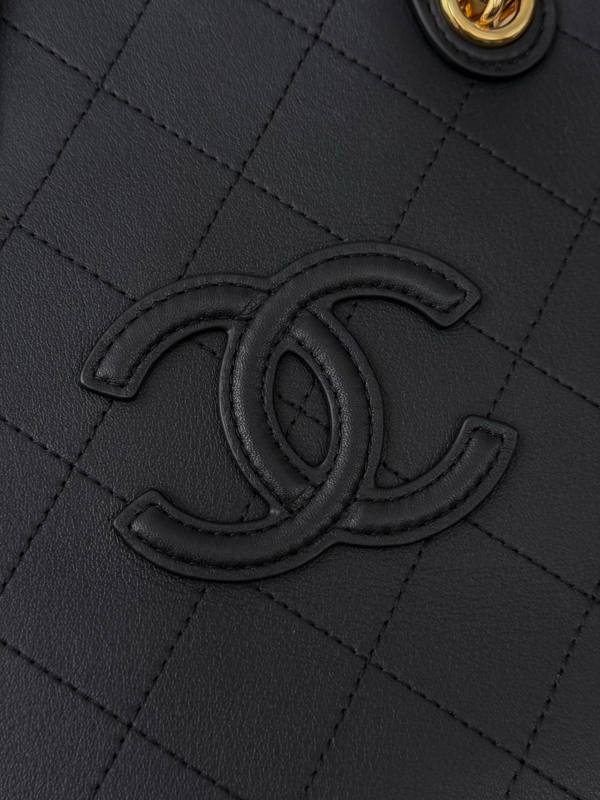 シャネル CHANEL マトラッセ トートバッグ レザー編み込みチェーン ゴールド金具 ブラック ベージュ レッド - 画像 7