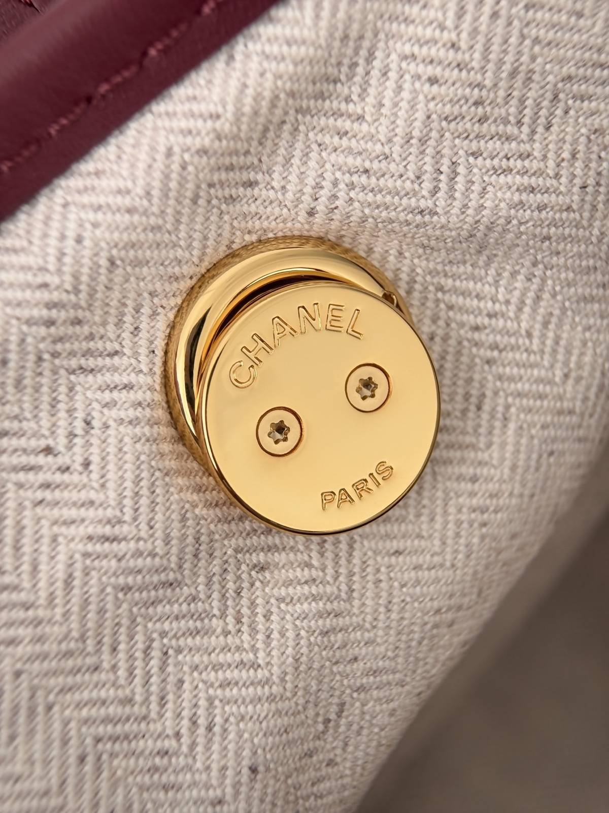 シャネル CHANEL マトラッセ トートバッグ レザー編み込みチェーン ゴールド金具 ブラック ベージュ レッド - 画像 14