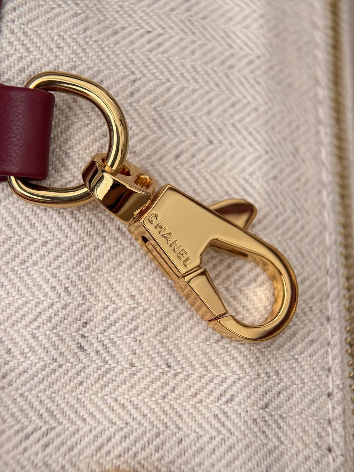 シャネル CHANEL マトラッセ トートバッグ レザー編み込みチェーン ゴールド金具 ブラック ベージュ レッド - 画像 15