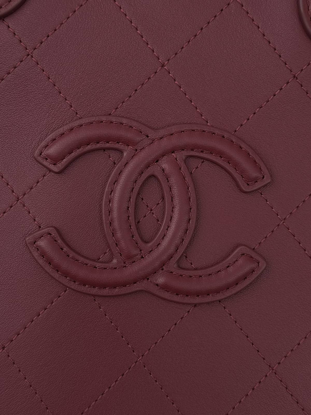 シャネル CHANEL マトラッセ トートバッグ レザー編み込みチェーン ゴールド金具 ブラック ベージュ レッド - 画像 17