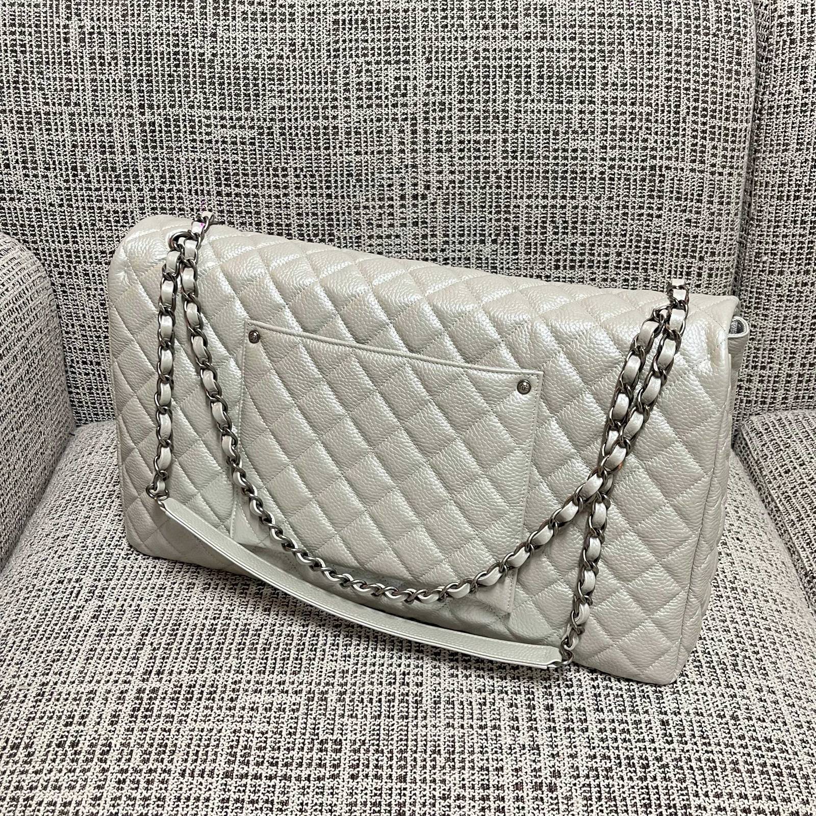 シャネル 462917 マトラッセ ラムスキン シルバー金具 チェーンショルダーバッグ レディース - 画像 14