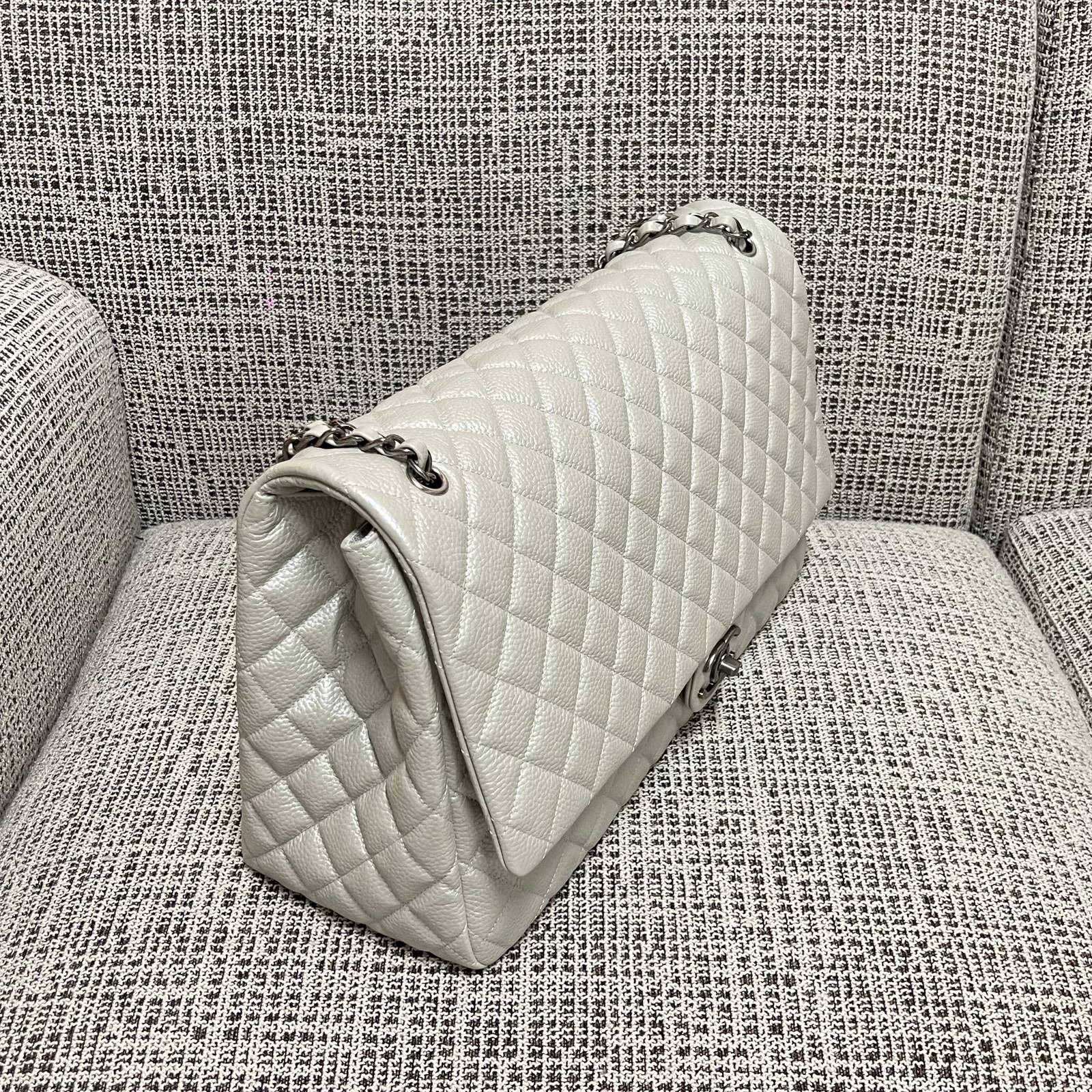 シャネル 462917 マトラッセ ラムスキン シルバー金具 チェーンショルダーバッグ レディース - 画像 15