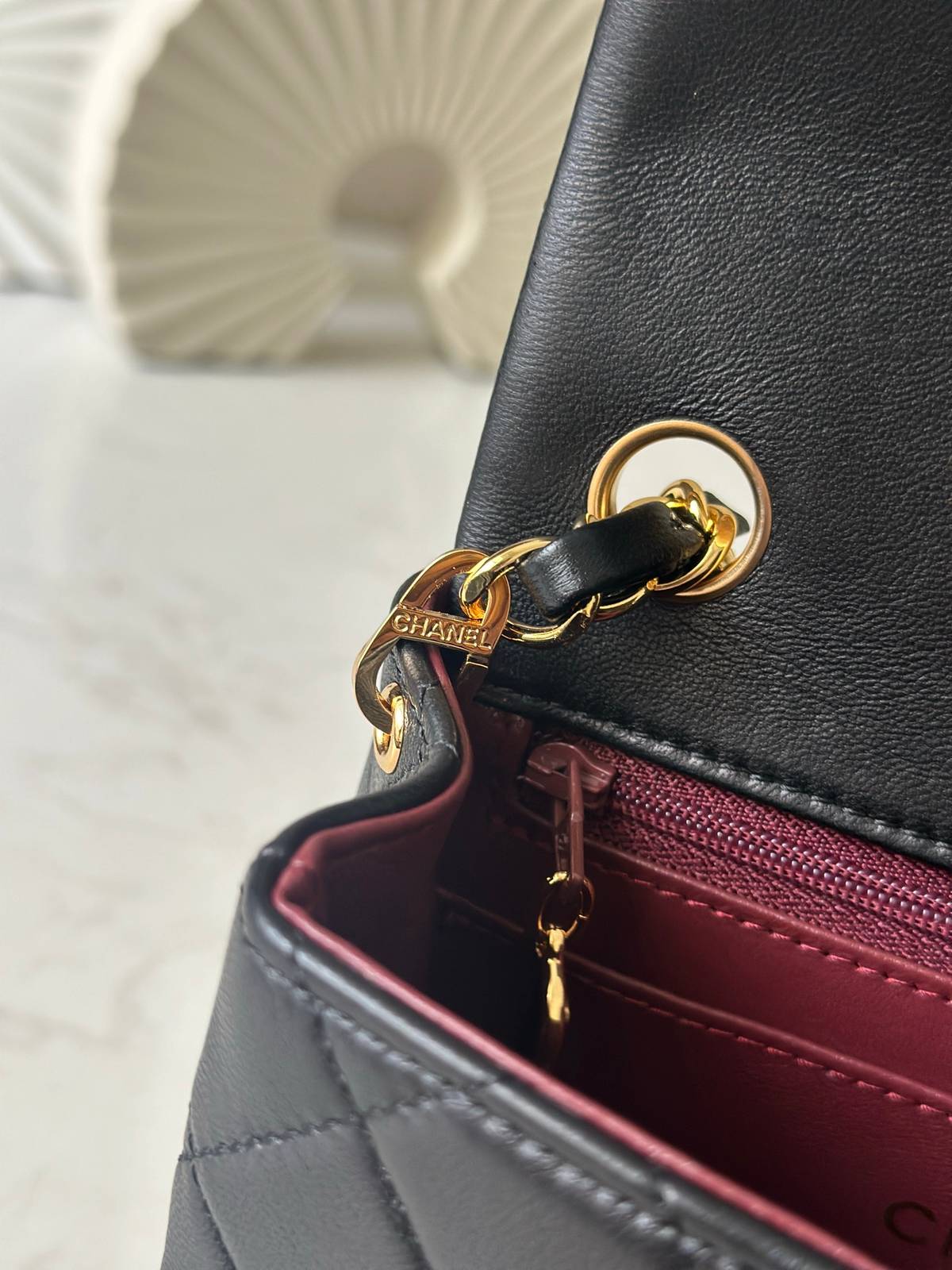 シャネル CHANEL マトラッセ ラムスキン チェーンショルダーバッグ ピンク ゴールド金具 レディース - 画像 3