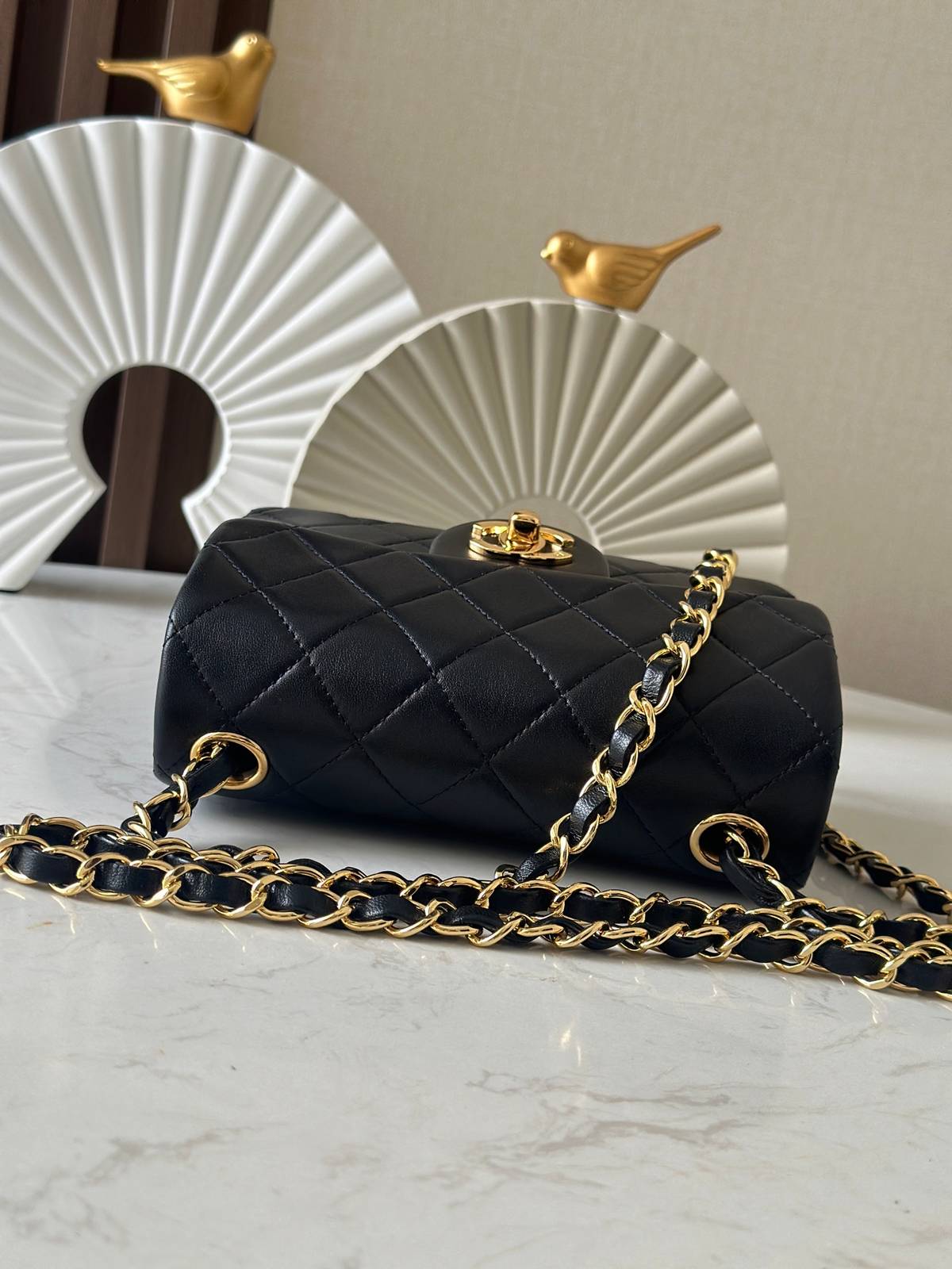 シャネル CHANEL マトラッセ ラムスキン チェーンショルダーバッグ ピンク ゴールド金具 レディース - 画像 8