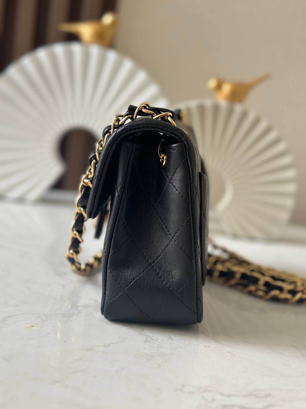 シャネル CHANEL マトラッセ ラムスキン チェーンショルダーバッグ ピンク ゴールド金具 レディース - 画像 9