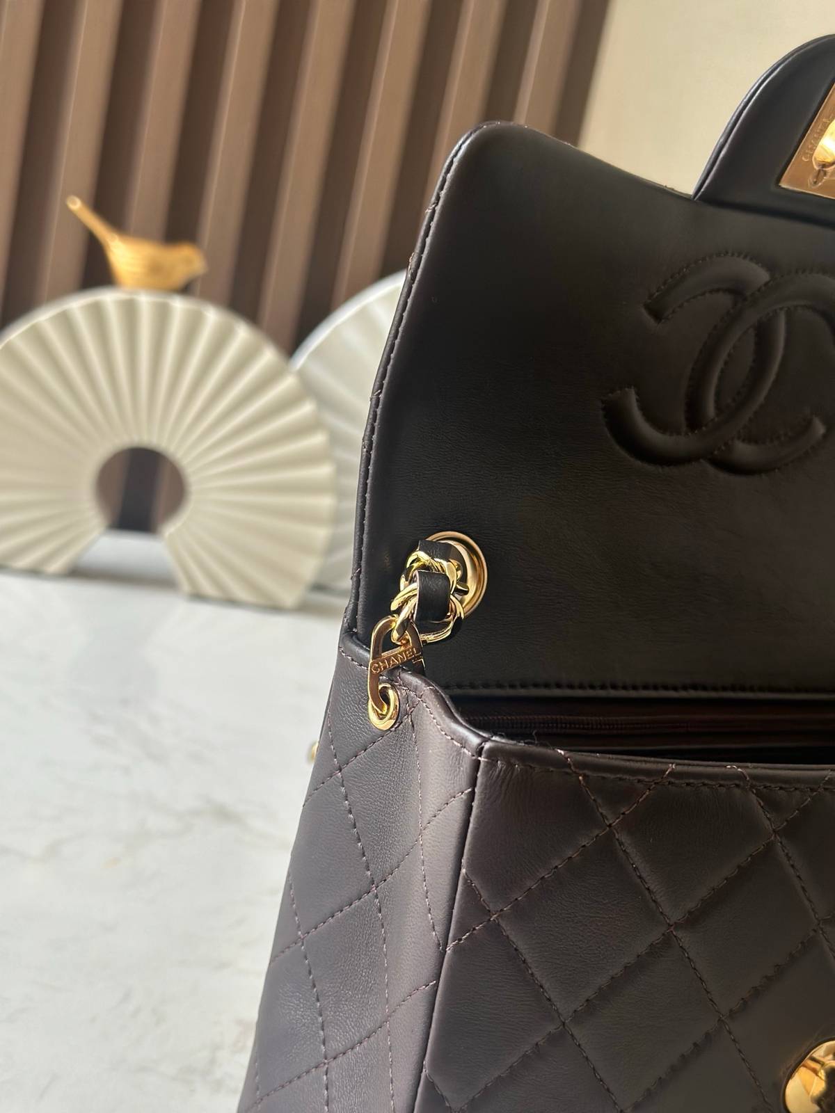 シャネル CHANEL マトラッセ ラムスキン チェーンショルダーバッグ ピンク ゴールド金具 レディース - 画像 13