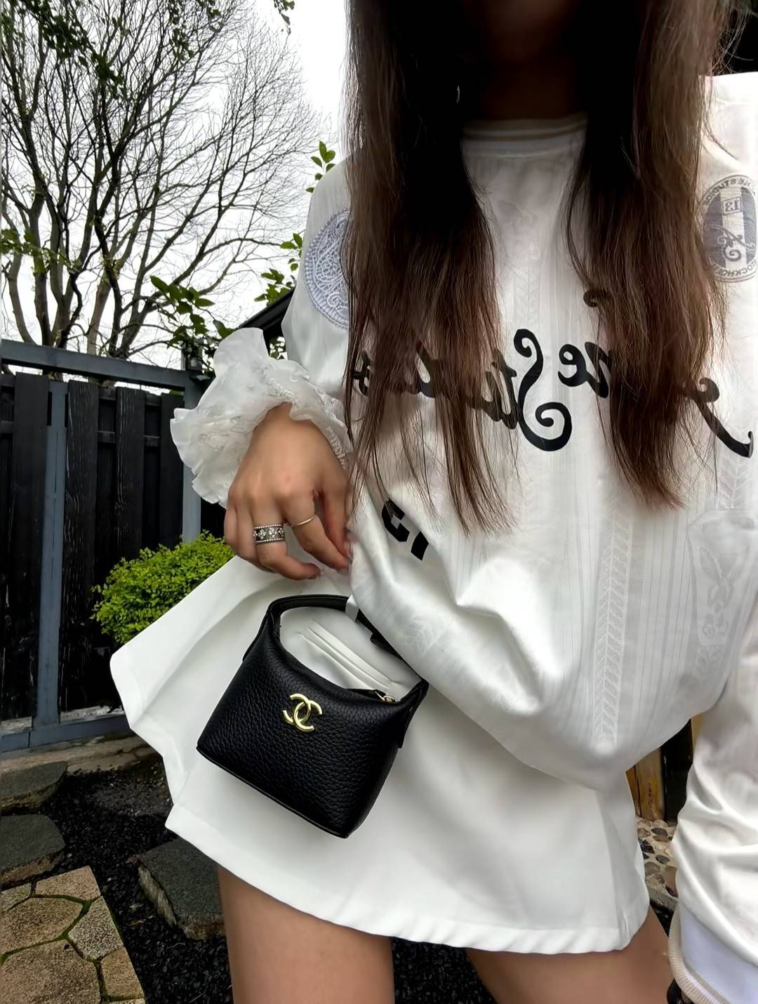 CHANEL シャネル マトラッセ チェーンショルダーバッグ ラムスキン ゴールド金具 ブラック レディース - 画像 9