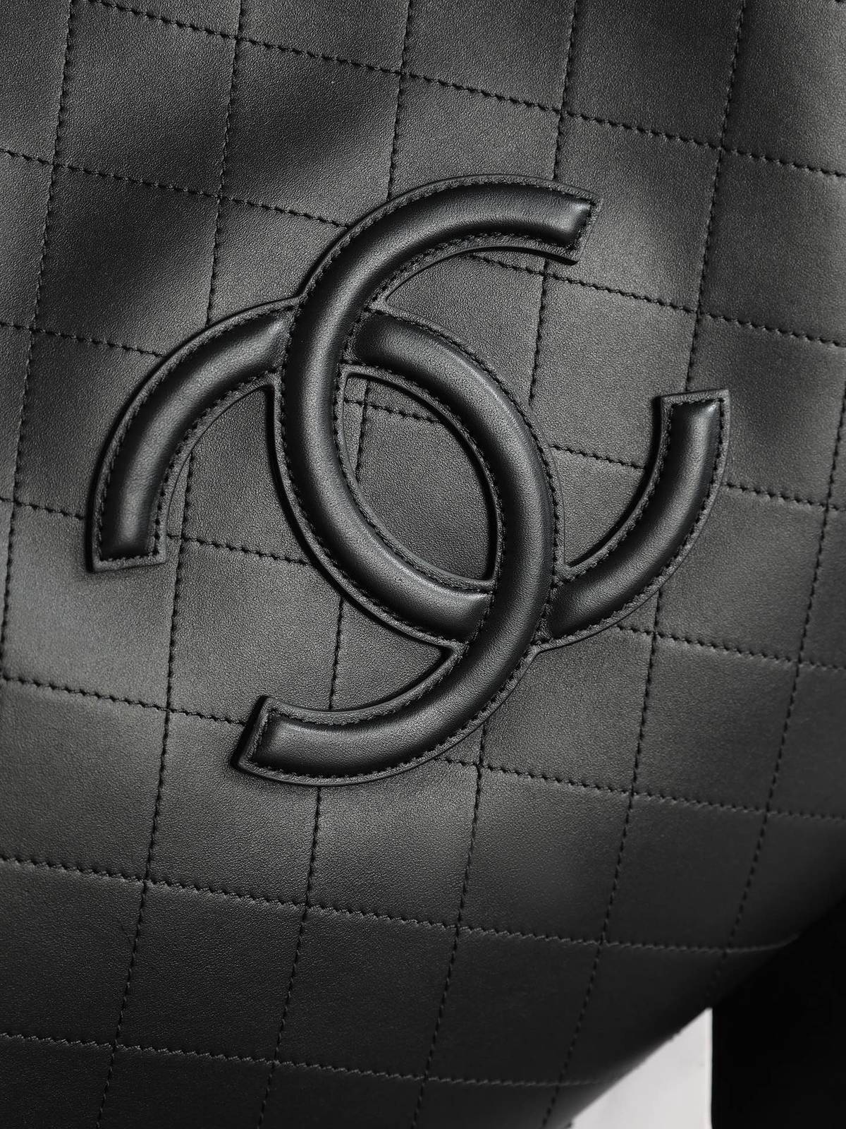 シャネル CHANEL AS6201 大号 マトラッセ チェーンショルダーバッグ ゴールド金具 ブラック ホワイト - 画像 5