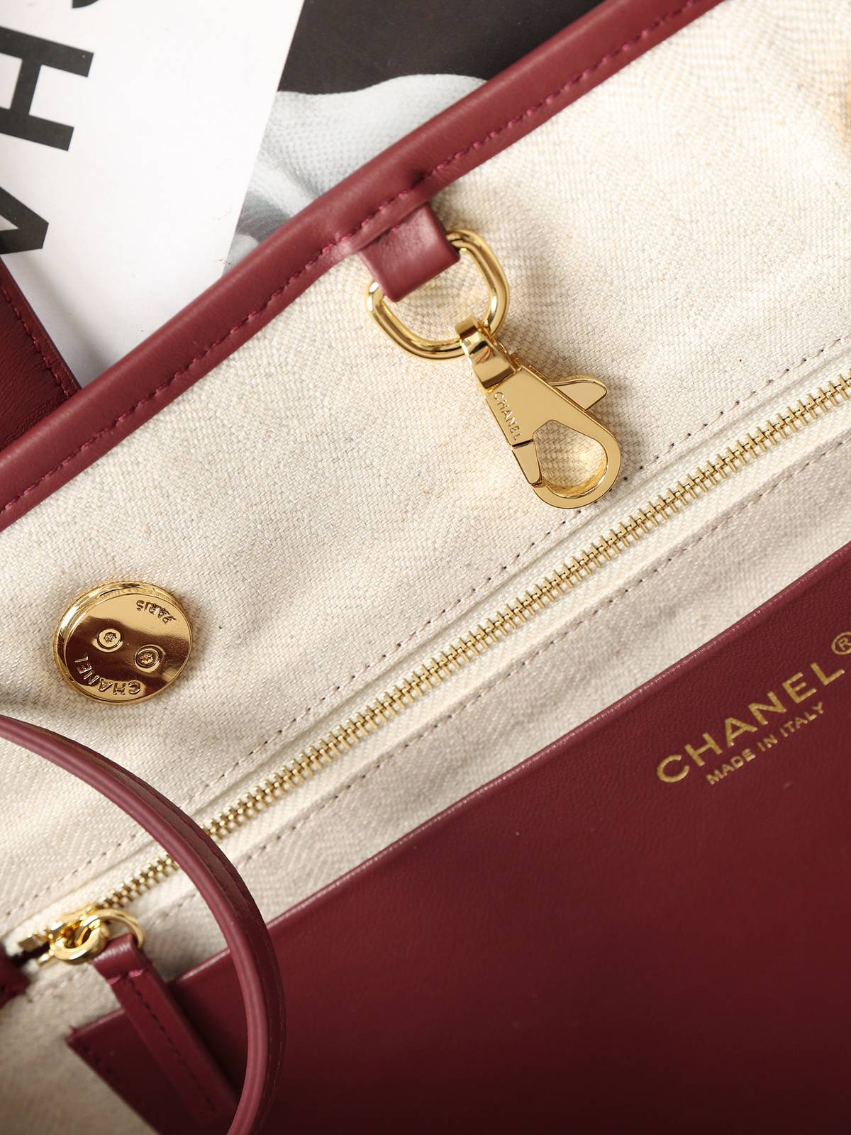 シャネル CHANEL AS6201 大号 マトラッセ チェーンショルダーバッグ ゴールド金具 ブラック ホワイト - 画像 12