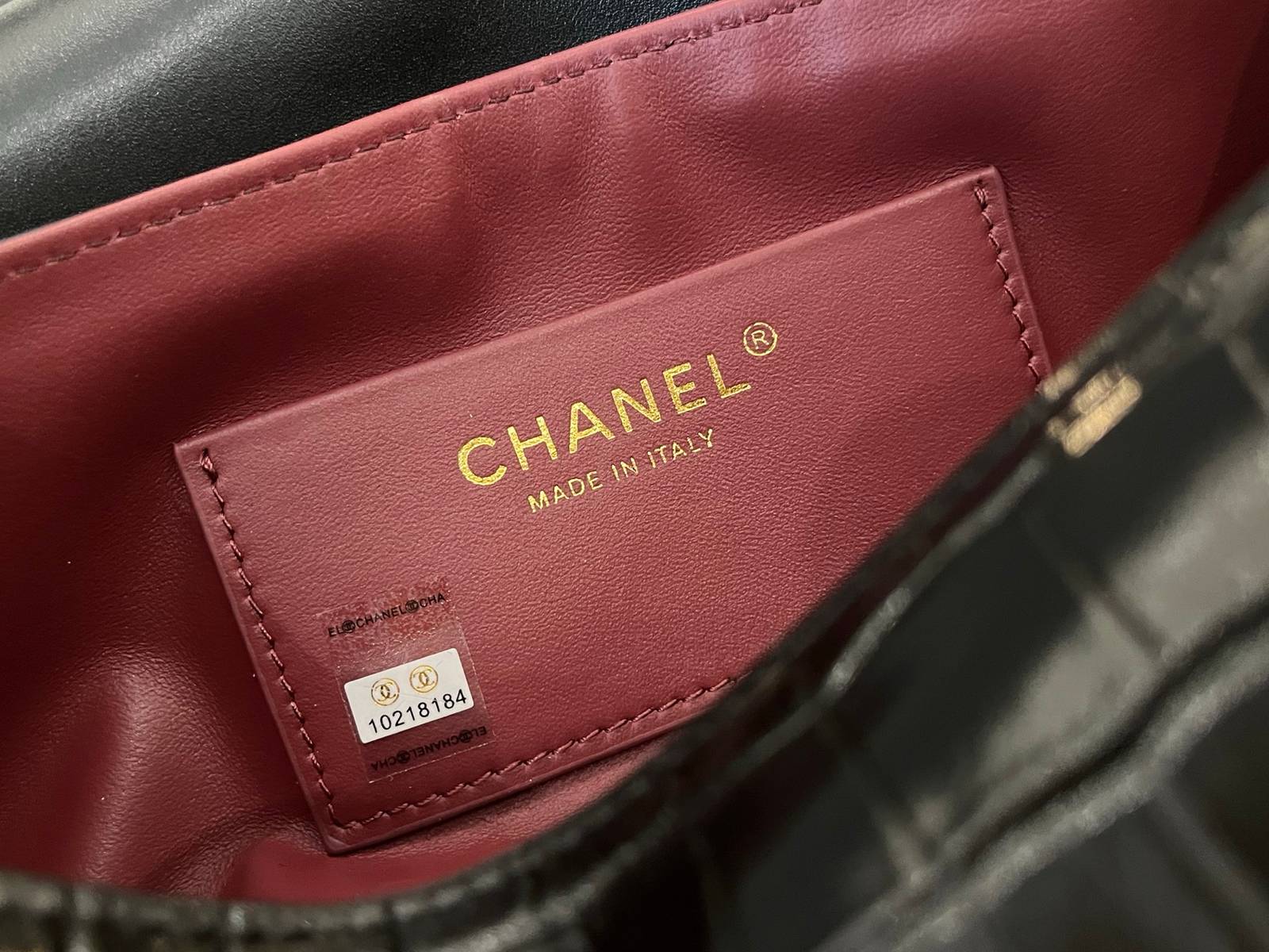シャネル CHANEL AS5294 キャビアスキン ボストンバッグ チェーンショルダー フラップバッグ ゴールド金具 - 画像 2