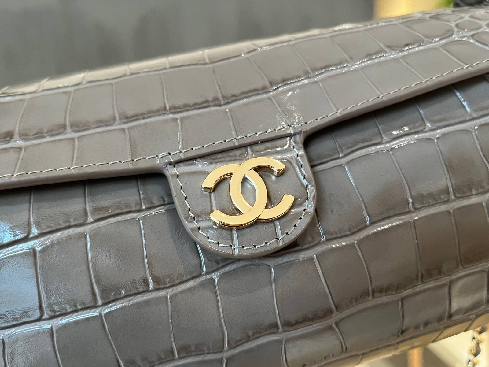 シャネル CHANEL AS5294 キャビアスキン ボストンバッグ チェーンショルダー フラップバッグ ゴールド金具 - 画像 13