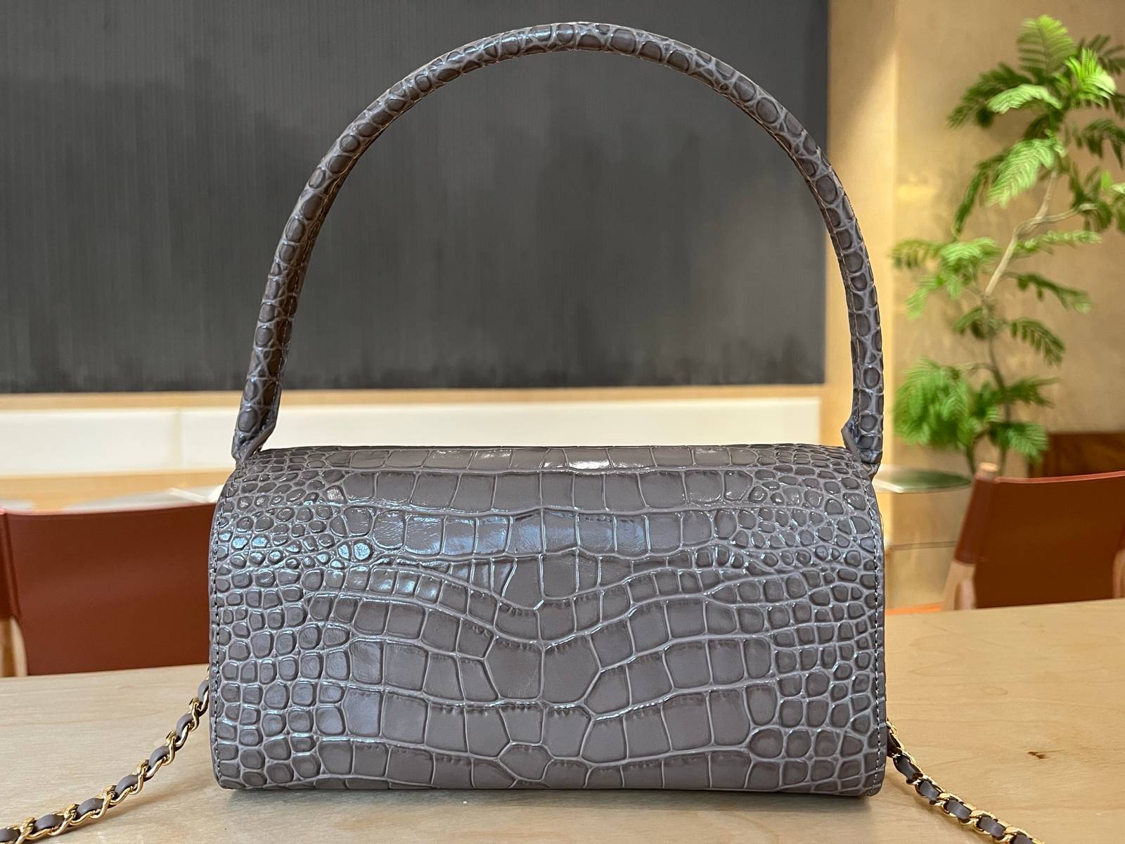 シャネル CHANEL AS5294 キャビアスキン ボストンバッグ チェーンショルダー フラップバッグ ゴールド金具 - 画像 17