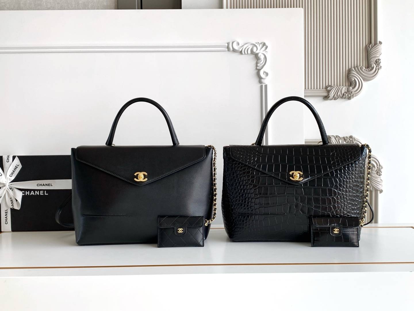シャネル CHANEL マトラッセ マットキャビアスキン フラップバッグ チェーンショルダーバッグ ゴールド金具 ブラッ