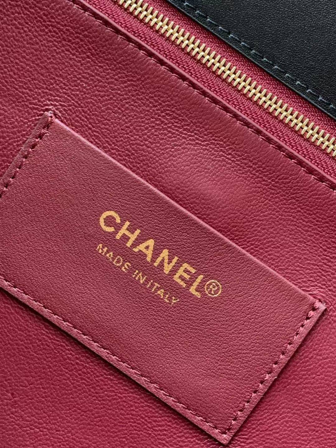 シャネル CHANEL マトラッセ マットキャビアスキン フラップバッグ チェーンショルダーバッグ ゴールド金具 ブラッ - 画像 3