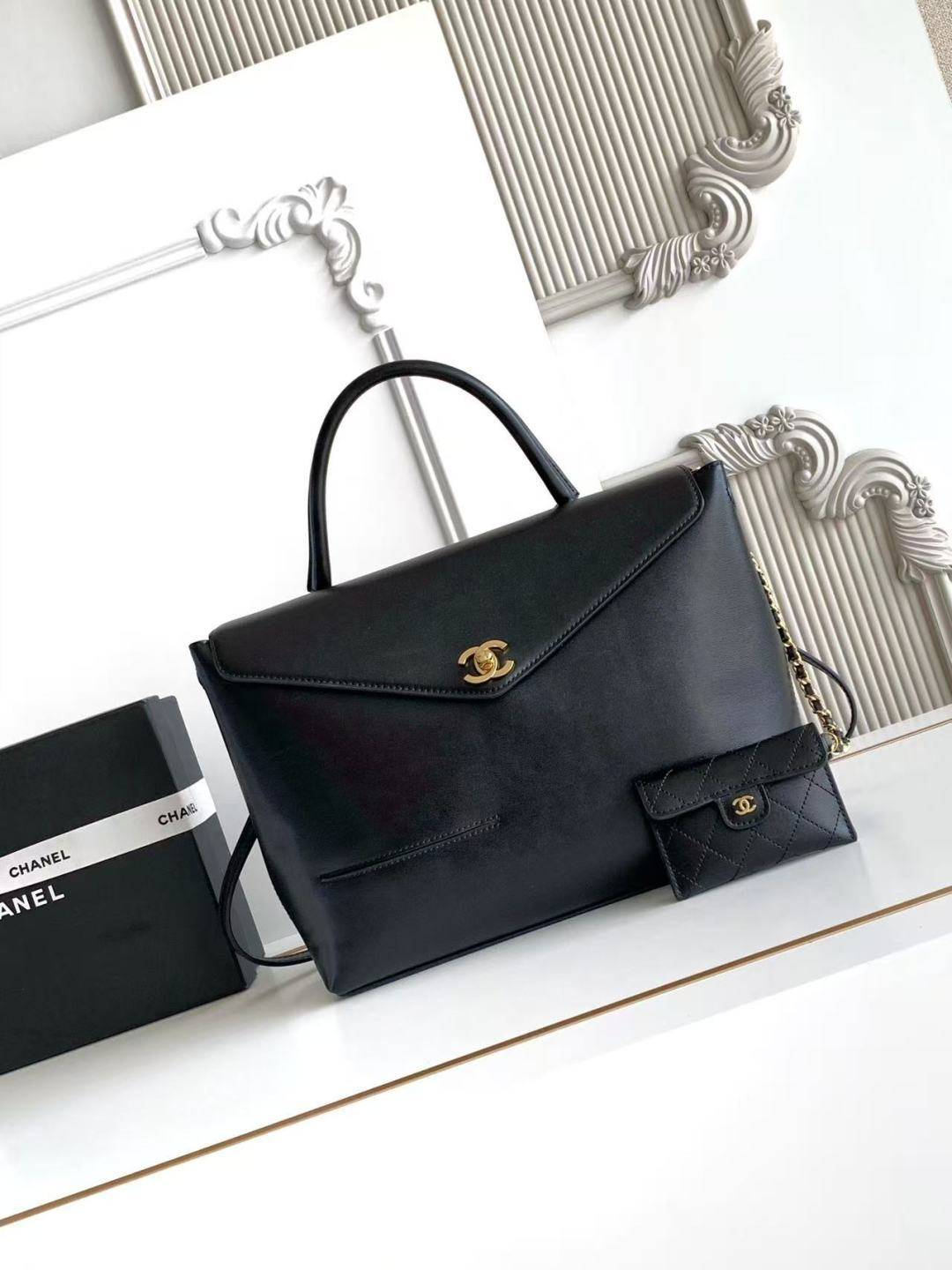 シャネル CHANEL マトラッセ マットキャビアスキン フラップバッグ チェーンショルダーバッグ ゴールド金具 ブラッ - 画像 10