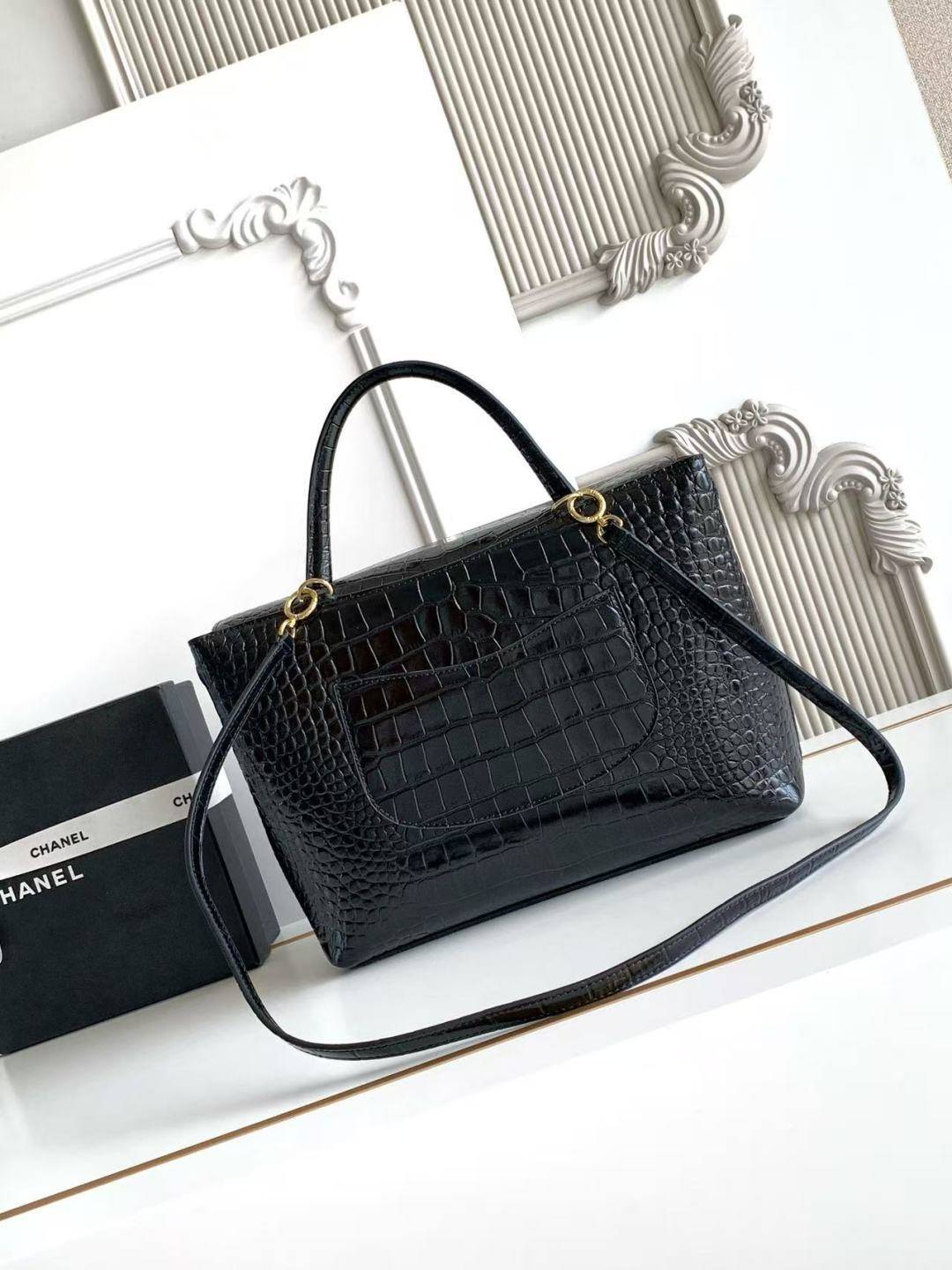 シャネル CHANEL マトラッセ マットキャビアスキン フラップバッグ チェーンショルダーバッグ ゴールド金具 ブラッ - 画像 19