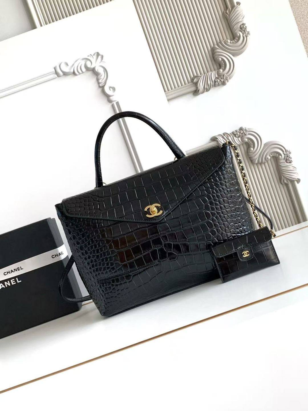 シャネル CHANEL マトラッセ マットキャビアスキン フラップバッグ チェーンショルダーバッグ ゴールド金具 ブラッ - 画像 20