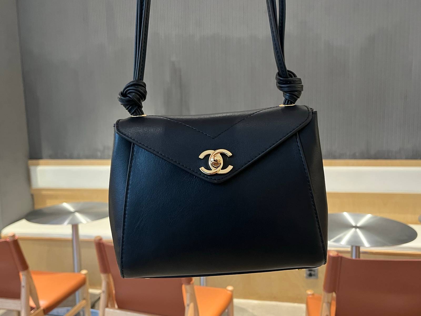シャネル CHANEL AS6223 マトラッセ フラップバッグ キャビアスキン ゴールド金具 レザー編み込みチェーン - 画像 5