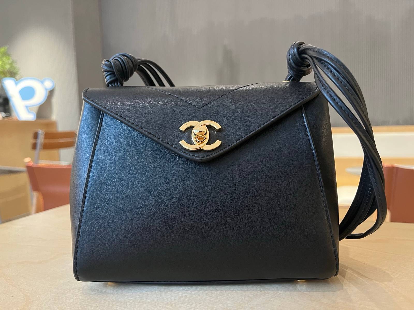 シャネル CHANEL AS6223 マトラッセ フラップバッグ キャビアスキン ゴールド金具 レザー編み込みチェーン - 画像 9