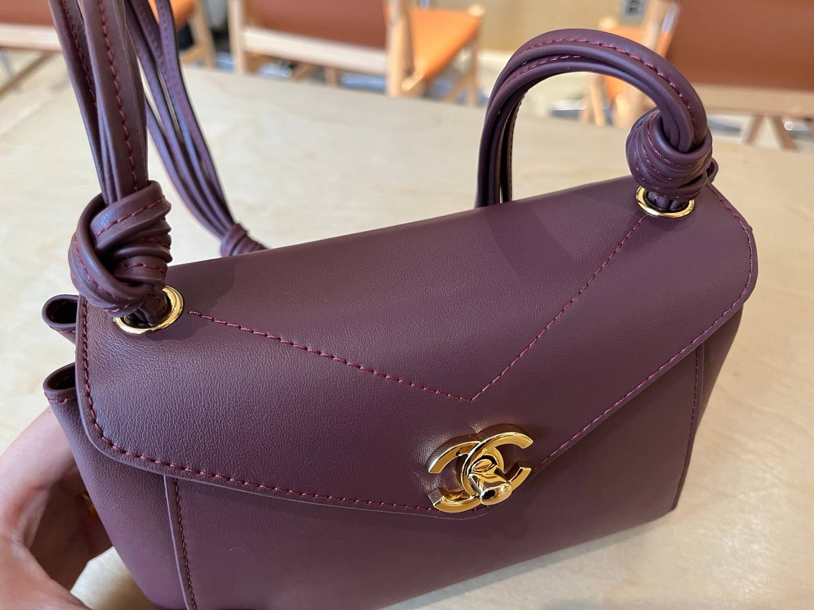 シャネル CHANEL AS6223 マトラッセ フラップバッグ キャビアスキン ゴールド金具 レザー編み込みチェーン - 画像 15