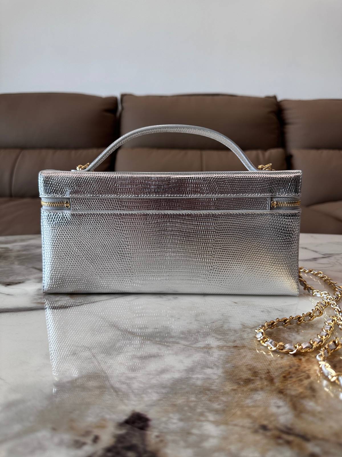 シャネル CHANEL マトラッセ キャビアスキン チェーンショルダーバッグ ゴールド金具 レディース ブラック - 画像 8