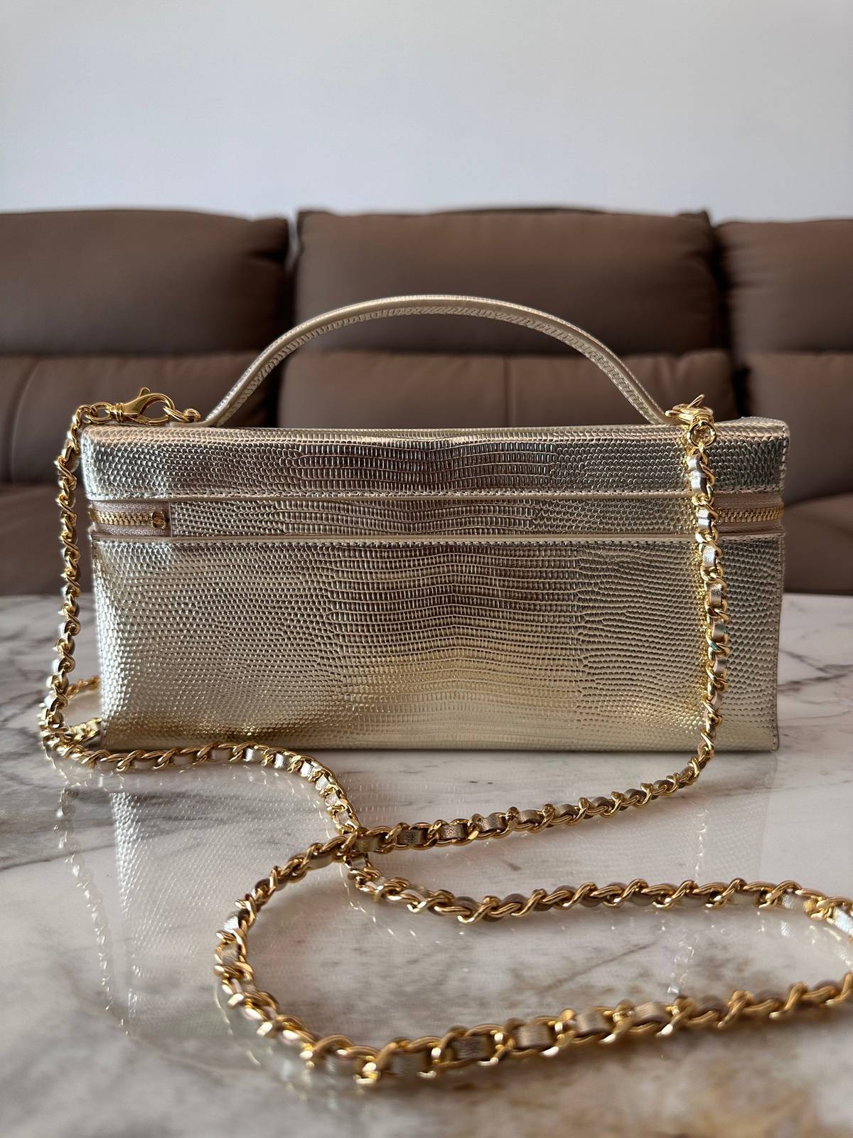 シャネル CHANEL マトラッセ キャビアスキン チェーンショルダーバッグ ゴールド金具 レディース ブラック - 画像 17