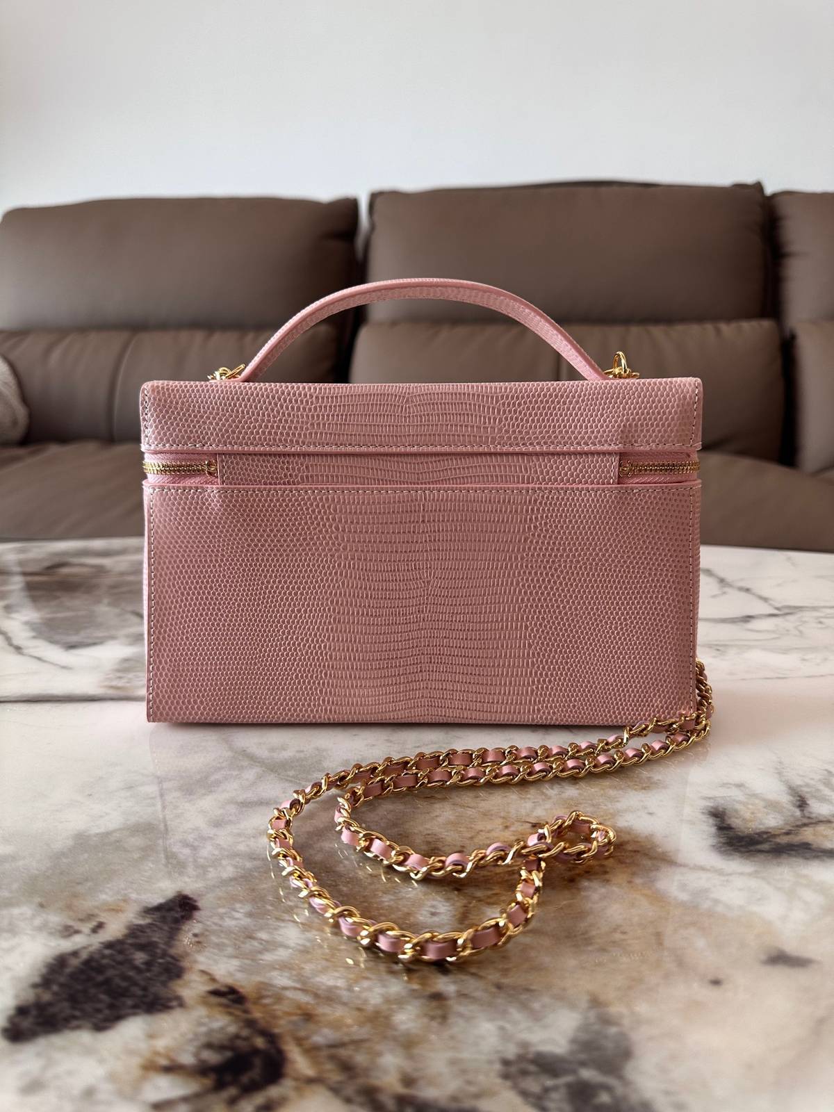 シャネル CHANEL マトラッセ チェーンショルダーバッグ キャビアスキン ゴールド金具 レディース - 画像 8