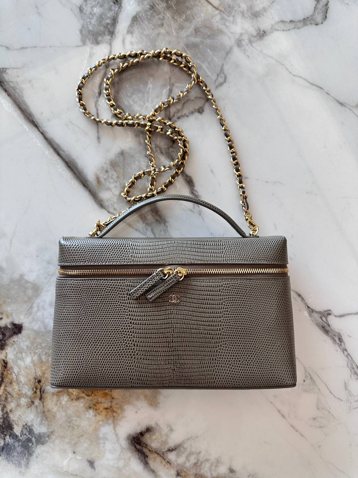 シャネル CHANEL マトラッセ チェーンショルダーバッグ キャビアスキン ゴールド金具 レディース - 画像 13
