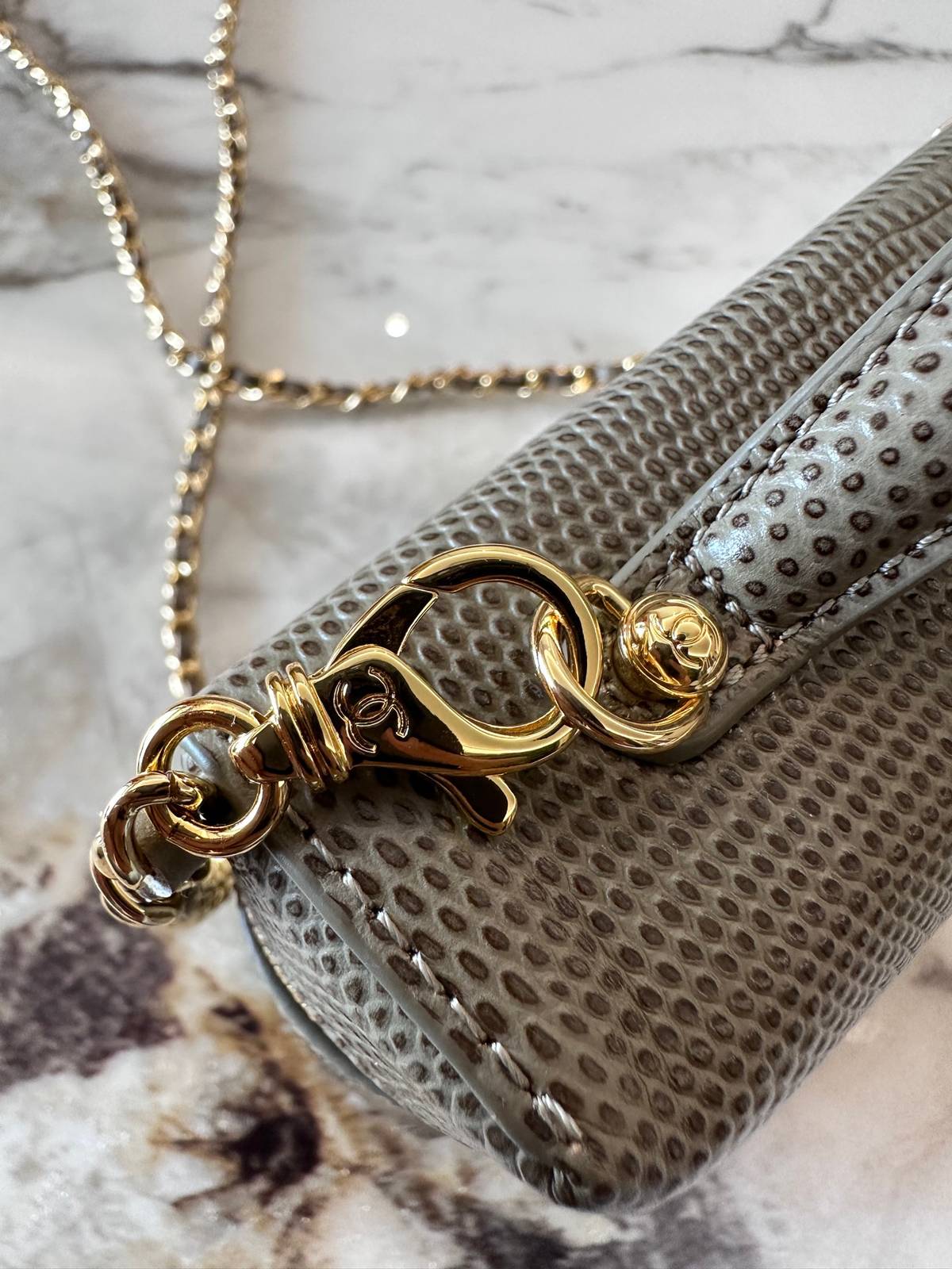 シャネル CHANEL マトラッセ チェーンショルダーバッグ キャビアスキン ゴールド金具 レディース - 画像 14