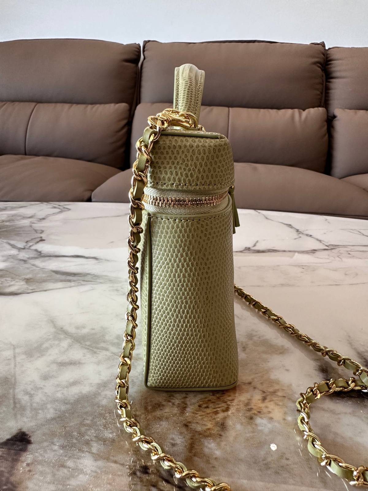 シャネル CHANEL マトラッセ キャビアスキン チェーンショルダーバッグ ブラック金具 レディース - 画像 9