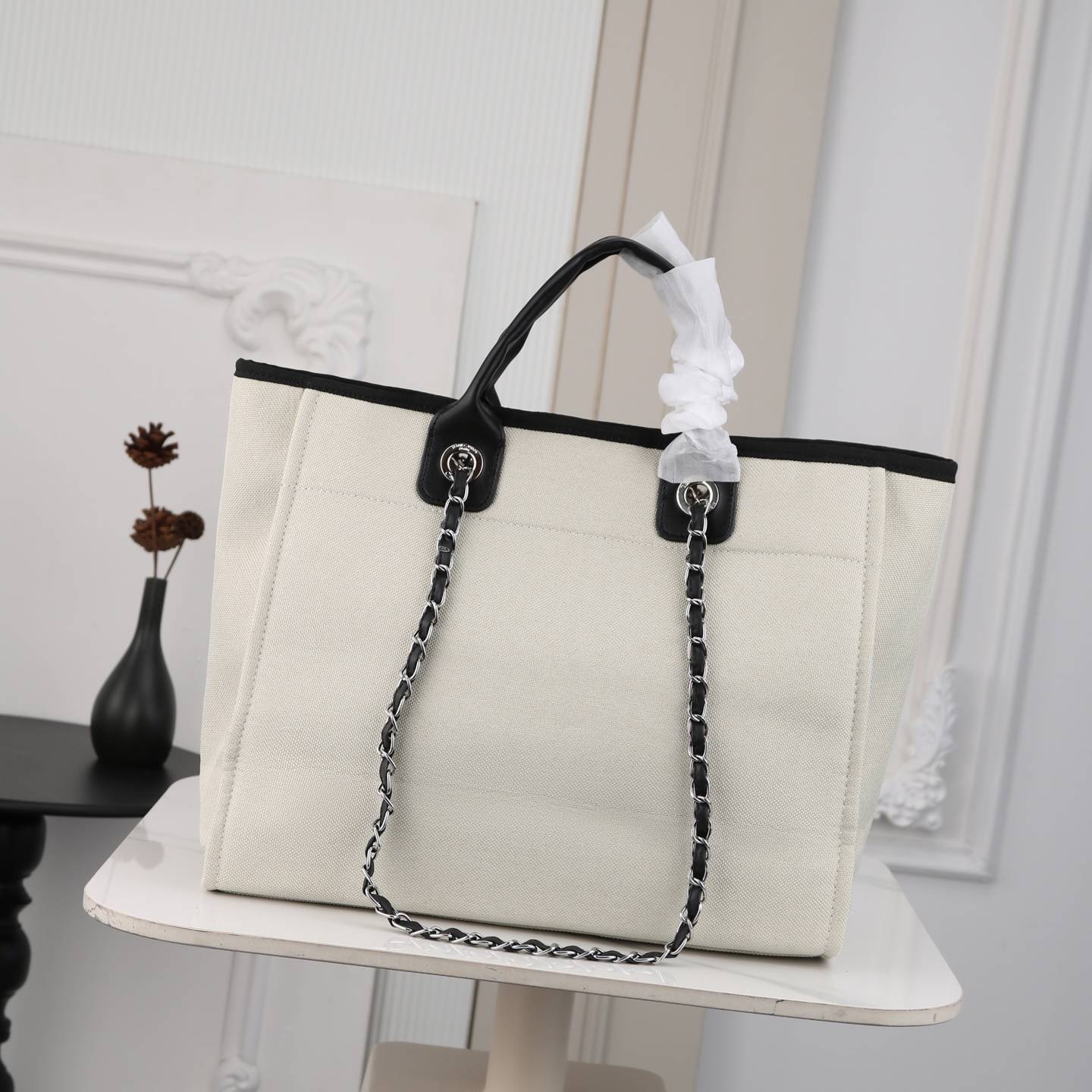 シャネル CHANEL キャビアスキン マトラッセ チェーンショルダーバッグ ブラック ホワイト ベージュ ピンク レッ - 画像 9
