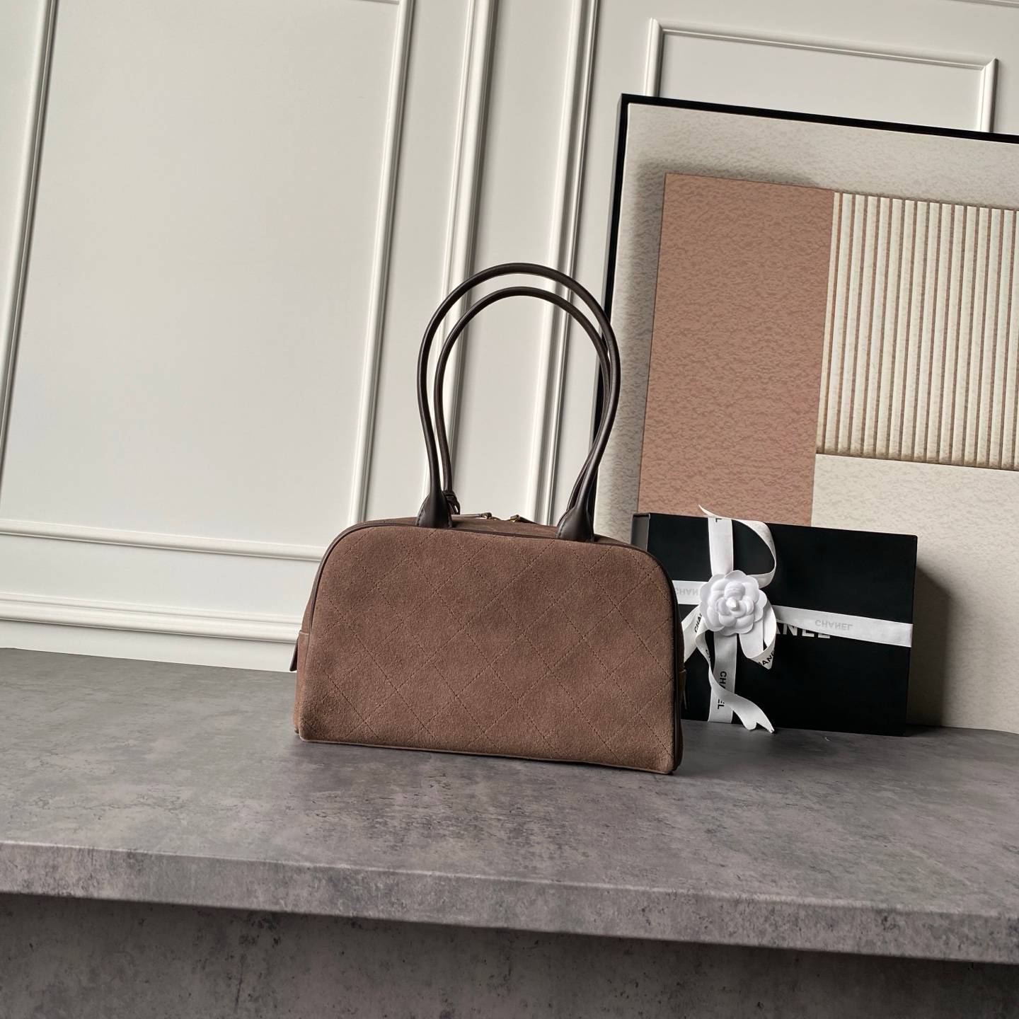 シャネル CHANEL 6580 マトラッセ ラムスキン ハンドバッグ ゴールド金具 レザー編み込みチェーン フラップバ - 画像 9