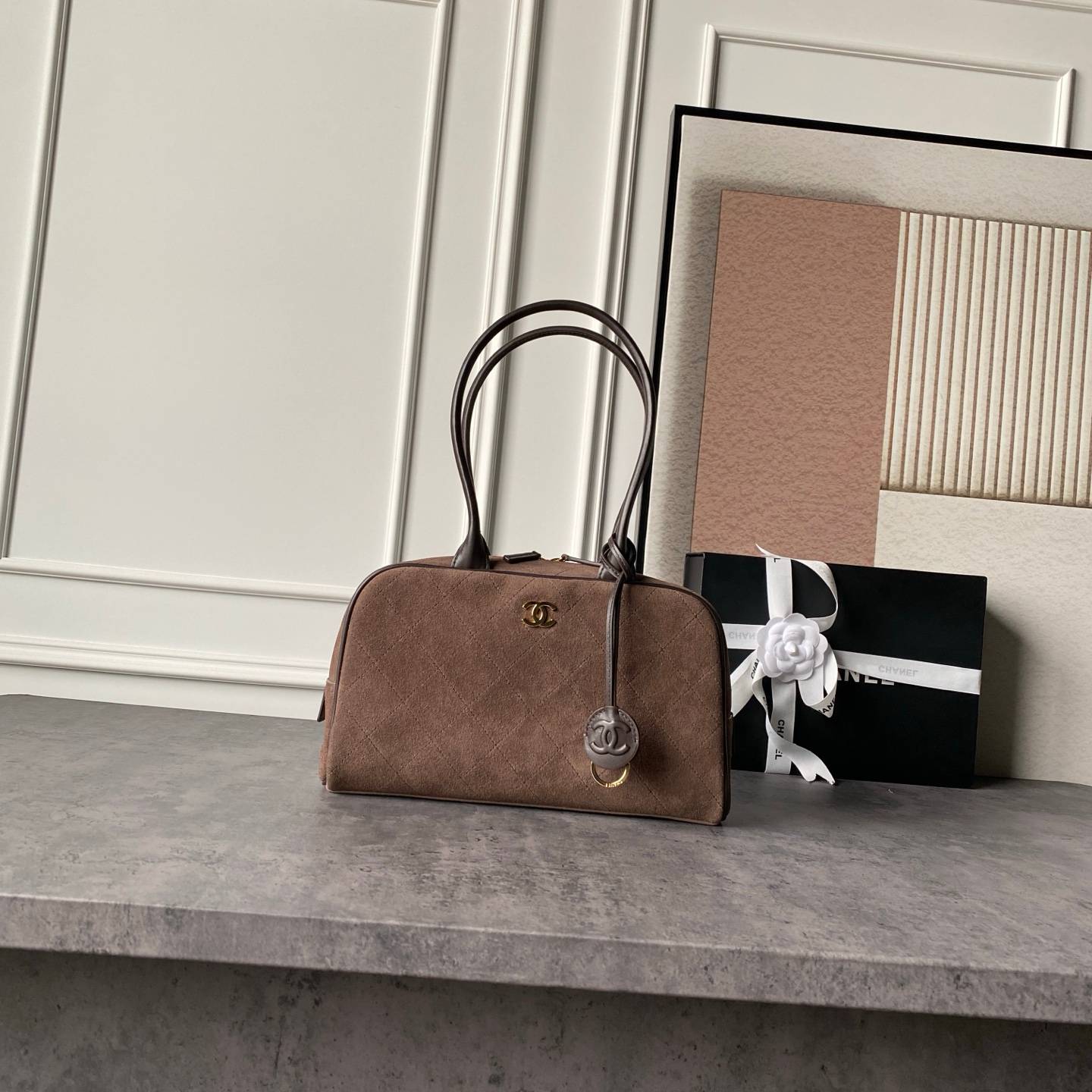 シャネル CHANEL 6580 マトラッセ ラムスキン ハンドバッグ ゴールド金具 レザー編み込みチェーン フラップバ - 画像 10