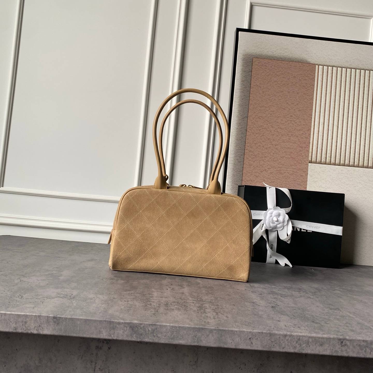 シャネル CHANEL 6580 マトラッセ ラムスキン ハンドバッグ ゴールド金具 レザー編み込みチェーン フラップバ - 画像 18