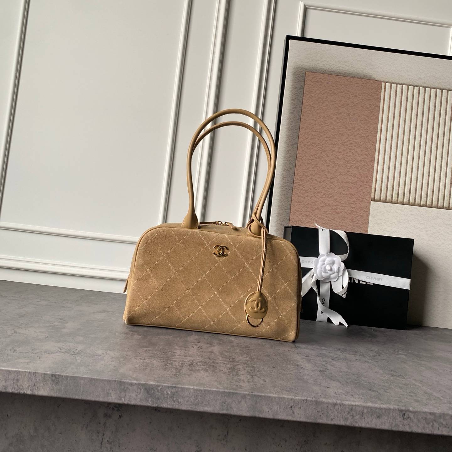 シャネル CHANEL 6580 マトラッセ ラムスキン ハンドバッグ ゴールド金具 レザー編み込みチェーン フラップバ - 画像 19