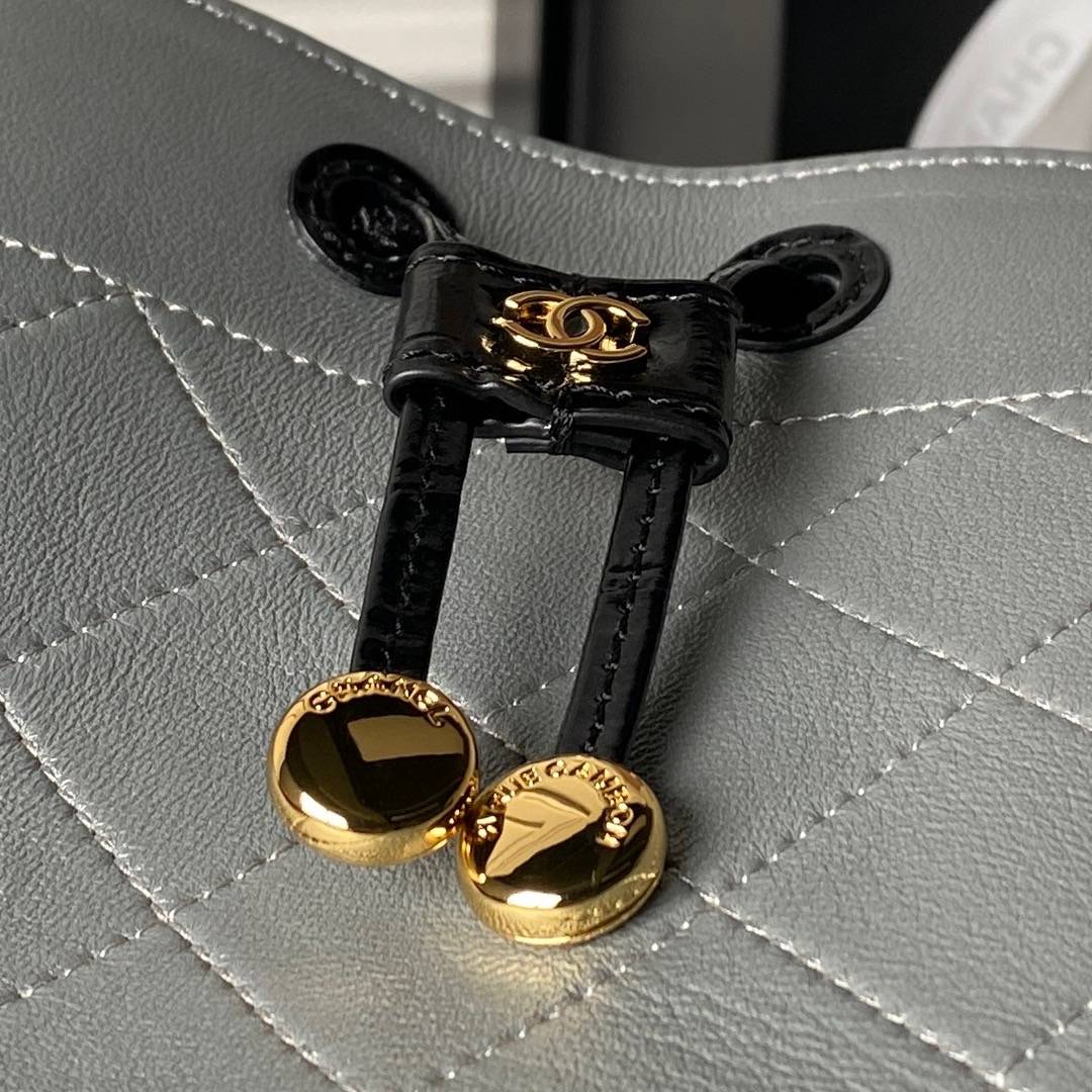 シャネル CHANEL マトラッセ チェーンショルダーバッグ キャビアスキン ブラック ゴールド金具 レディース - 画像 8