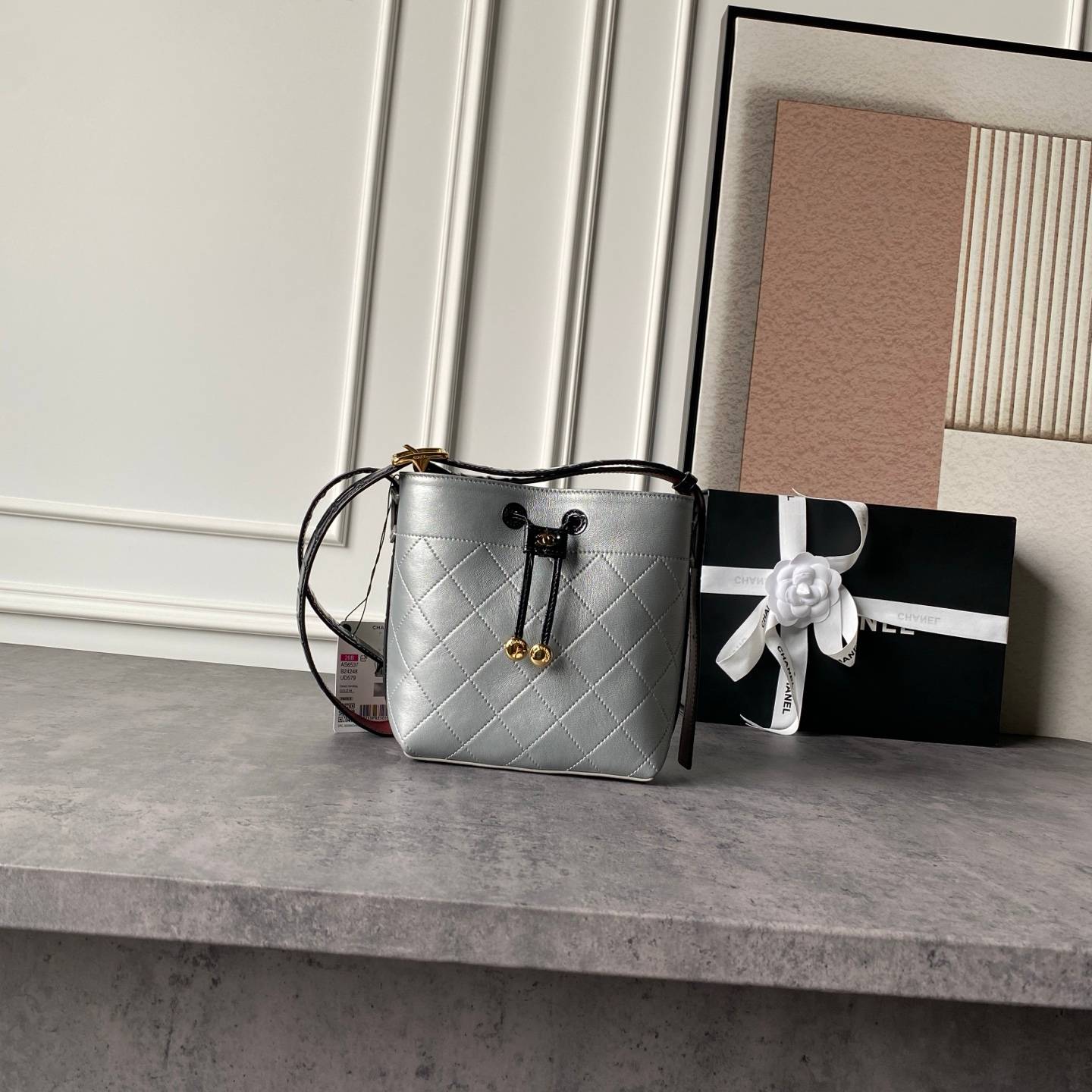 シャネル CHANEL マトラッセ チェーンショルダーバッグ キャビアスキン ブラック ゴールド金具 レディース - 画像 10