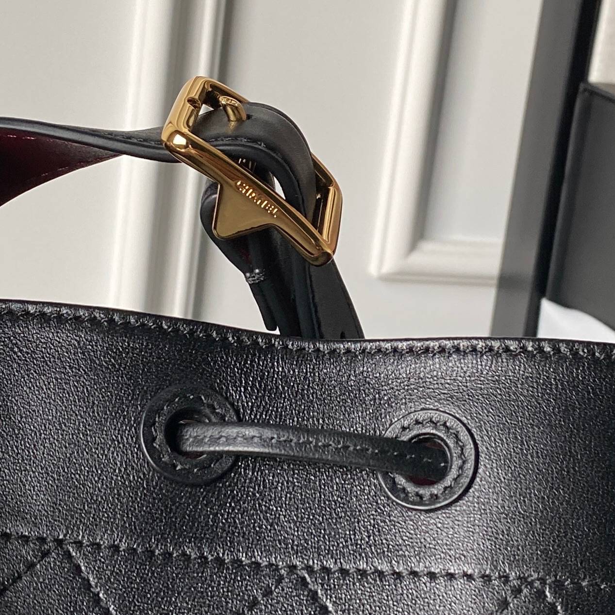 シャネル CHANEL マトラッセ チェーンショルダーバッグ キャビアスキン ブラック ゴールド金具 レディース - 画像 16