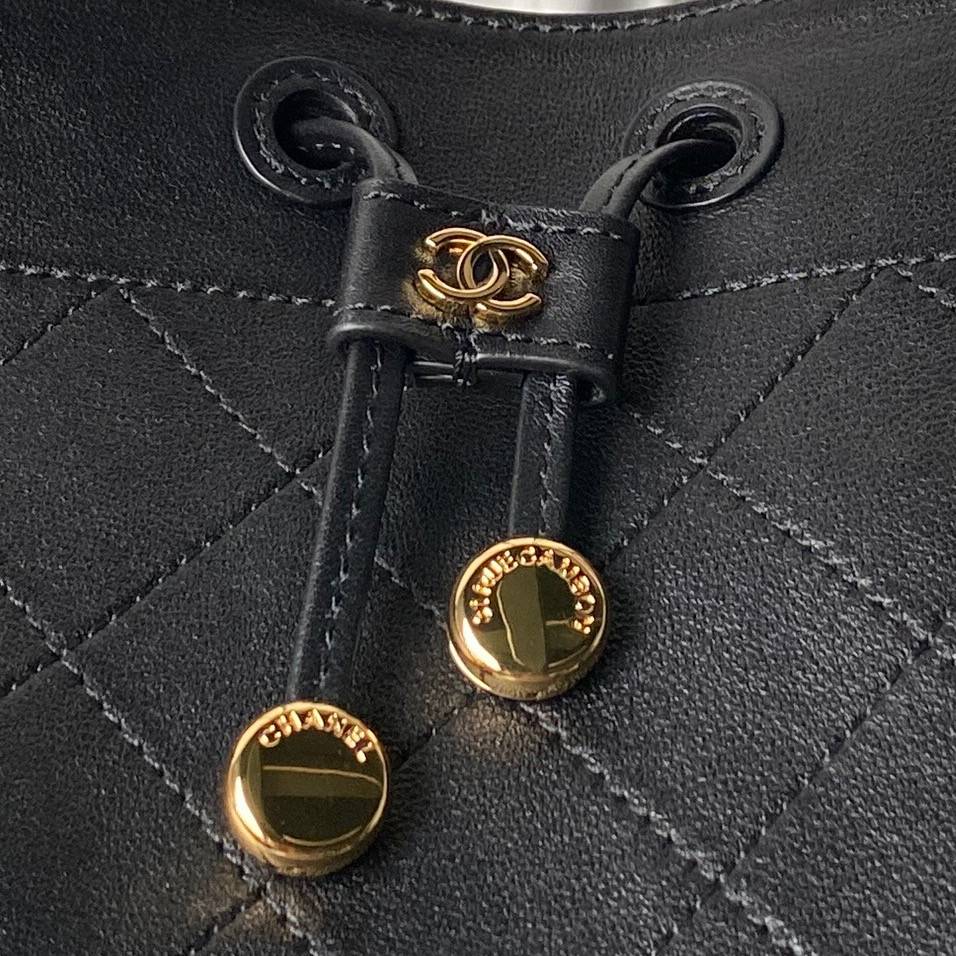 シャネル CHANEL マトラッセ チェーンショルダーバッグ キャビアスキン ブラック ゴールド金具 レディース - 画像 17
