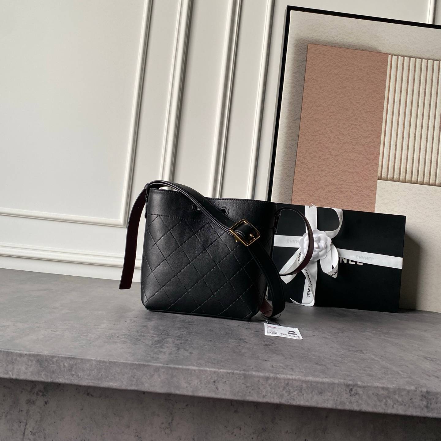 シャネル CHANEL マトラッセ チェーンショルダーバッグ キャビアスキン ブラック ゴールド金具 レディース - 画像 18